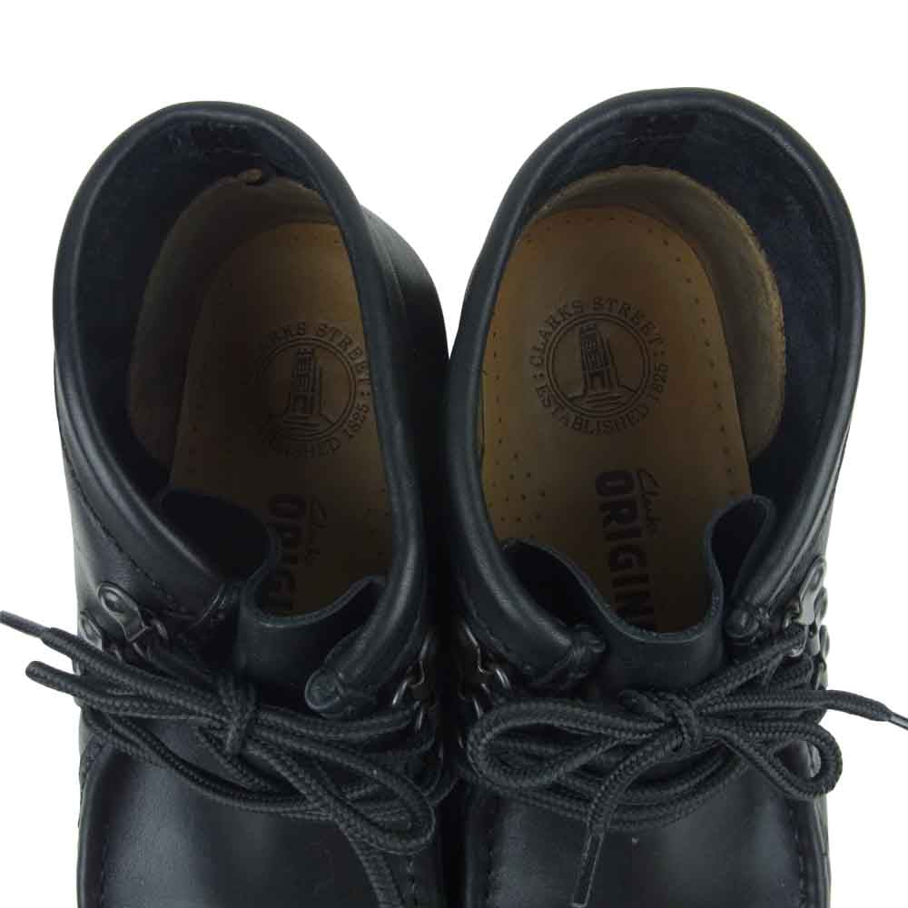 Clarks クラークス 051013292 ワラビー レザー ブーツ シューズ ベトナム製 ブラック系 UK 8G【中古】