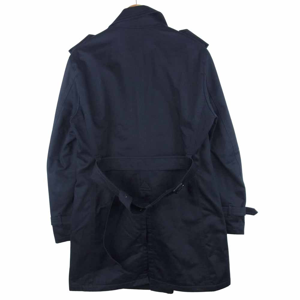 BURBERRY BLACK LABEL バーバリーブラックレーベル D1A84-207-09 メタルボタン 中綿 キルティング トレンチコート ブラック系 LL【中古】