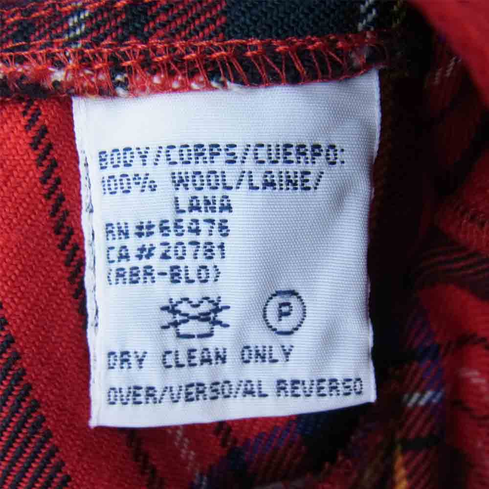 TOMMY HILFIGER トミーヒルフィガー 160582 チェック 長袖 シャツ レッド系 XL【中古】