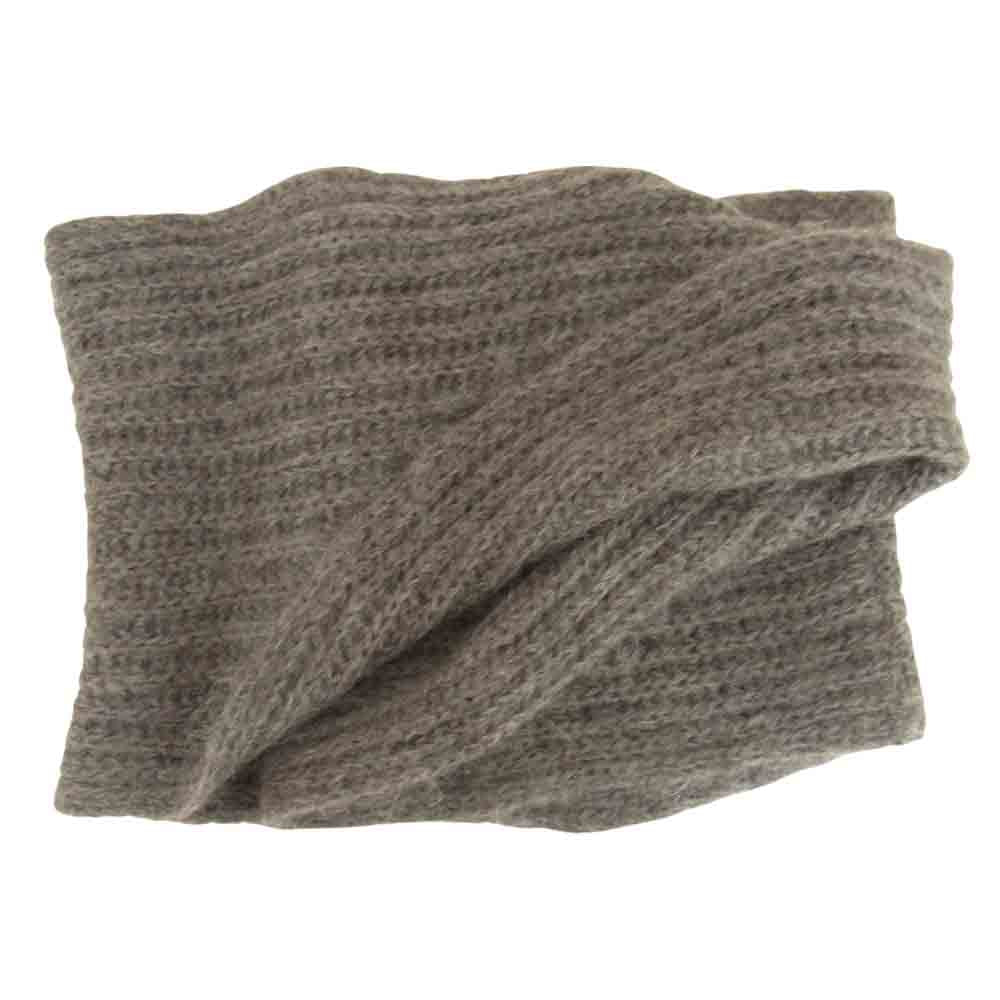 Yohji Yamamoto ヨウジヤマモト Y's ワイズ モヘヤ混 スヌード マフラー グレー系【中古】