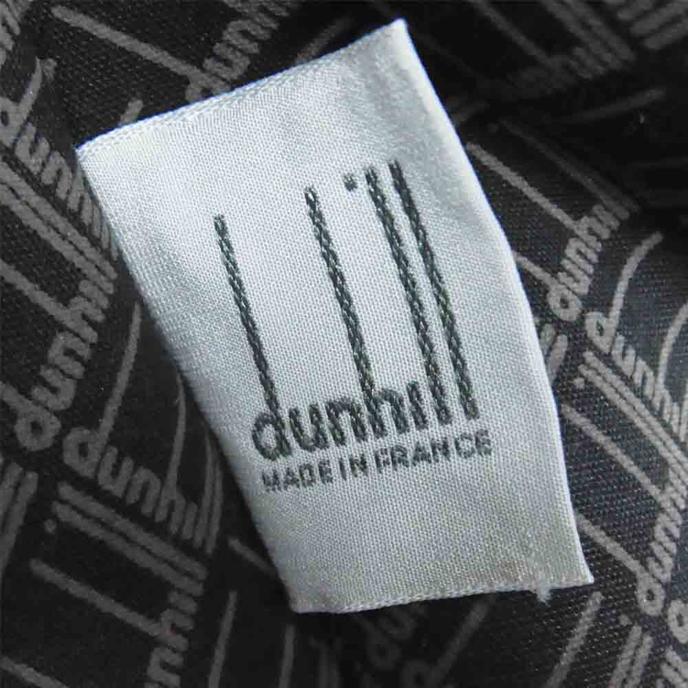 Dunhill ダンヒル キャンバス レザー ボストンバッグ ダークブラウン系【中古】