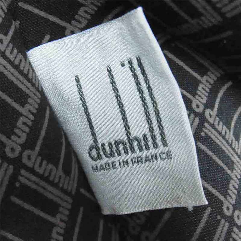 Dunhill ダンヒル キャンバス レザー ボストンバッグ ダークブラウン系【中古】