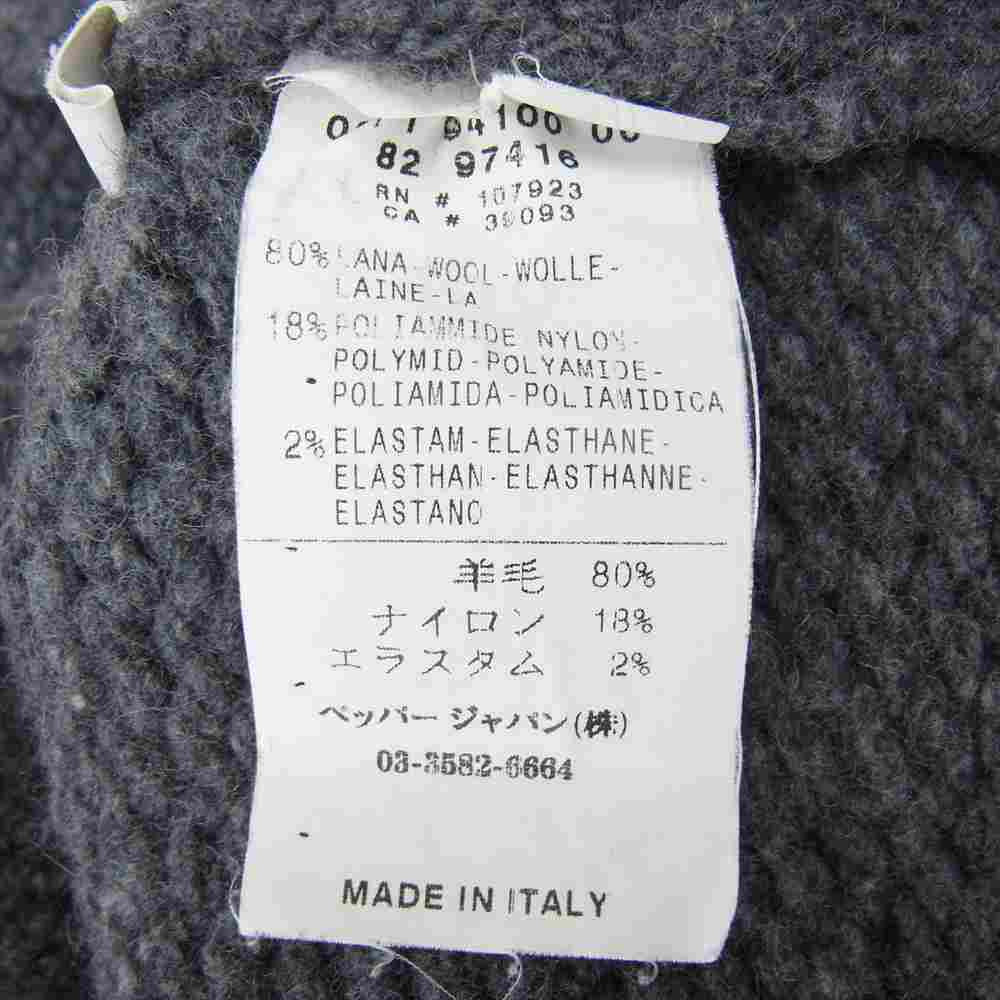MONCLER モンクレール 国内正規品 ペッパージャパン 茶タグ ジップ タートルネック カーディガン ニット グレー系 L【中古】