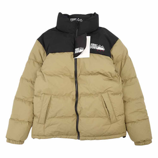 ファーストダウン F842500 REVERSIBLE DOWN JACKET BEIGExBLACK リバーシブル ダウン ジャケット カーキ系 ブラック系 M【中古】