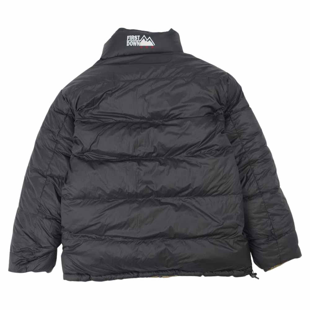 ファーストダウン F842500 REVERSIBLE DOWN JACKET BEIGExBLACK リバーシブル ダウン ジャケット カーキ系 ブラック系 M【中古】