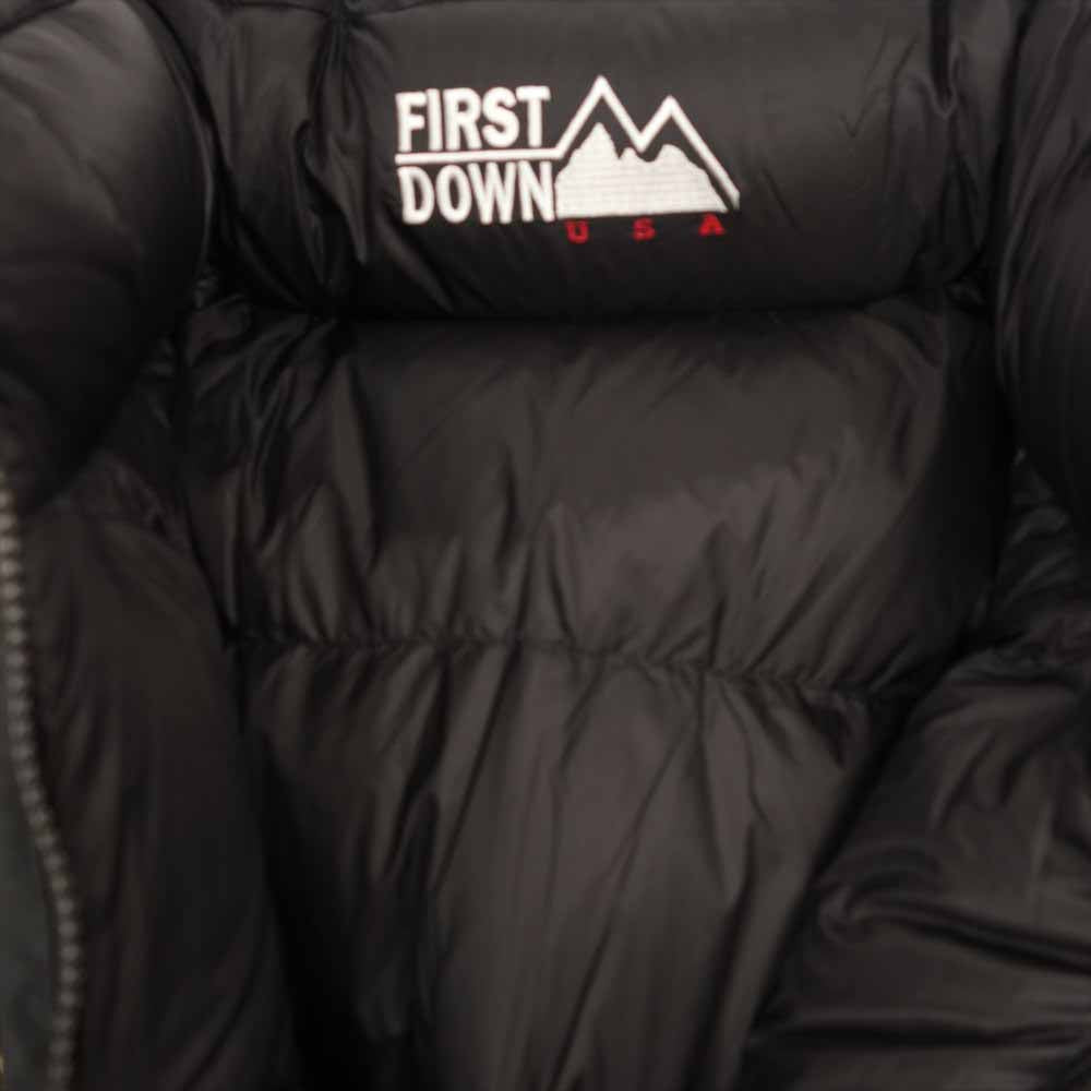ファーストダウン F842500 REVERSIBLE DOWN JACKET BEIGExBLACK リバーシブル ダウン ジャケット カーキ系 ブラック系 M【中古】
