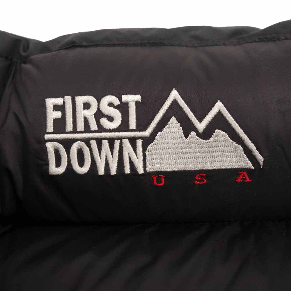ファーストダウン F842500 REVERSIBLE DOWN JACKET BEIGExBLACK リバーシブル ダウン ジャケット カーキ系 ブラック系 M【中古】