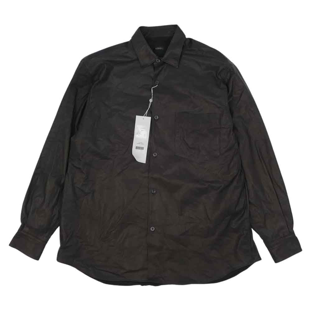 COMOLI コモリ 21AW U03-01010 ディアスキン 鹿革 レザー コモリシャツ サイズ2 2【新古品】【未使用】【中古】