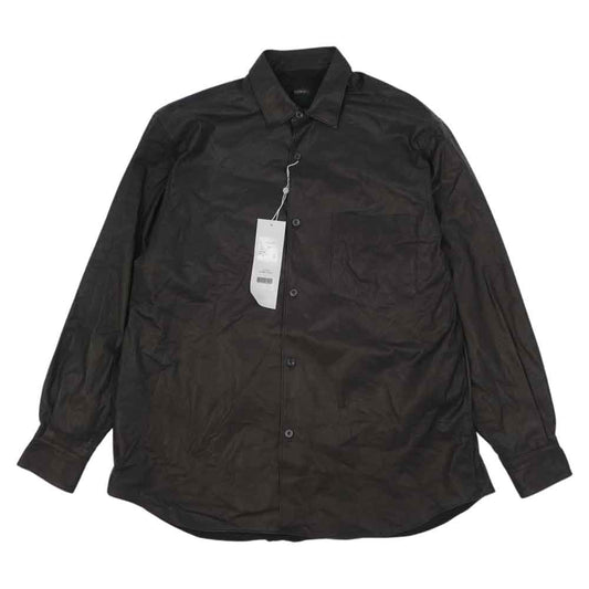 COMOLI コモリ 21AW U03-01010 ディアスキン 鹿革 レザー コモリシャツ サイズ2 2【新古品】【未使用】【中古】