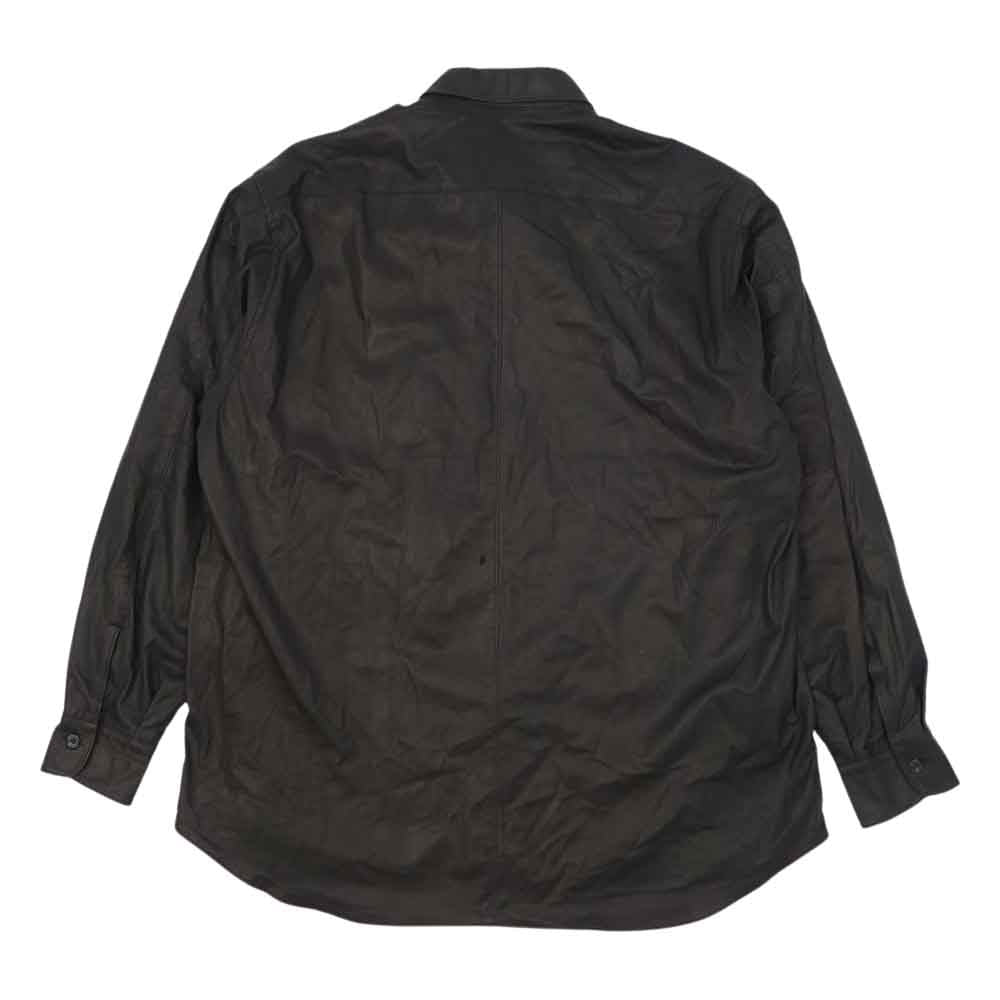 COMOLI コモリ 21AW U03-01010 ディアスキン 鹿革 レザー コモリシャツ サイズ2 2【新古品】【未使用】【中古】