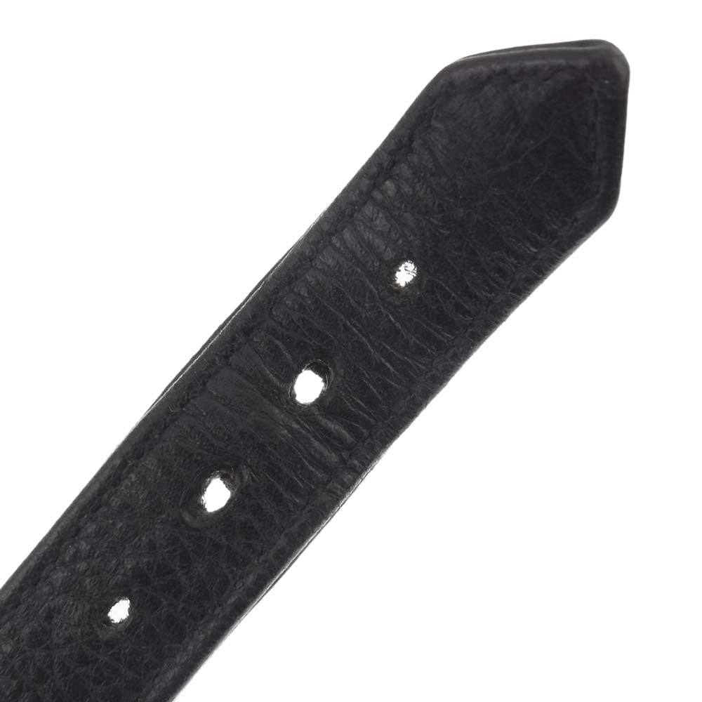 CHROME HEARTS クロムハーツ（原本無） ガンスリンガー CHラベル レザー ブレスレット ブラック系【中古】
