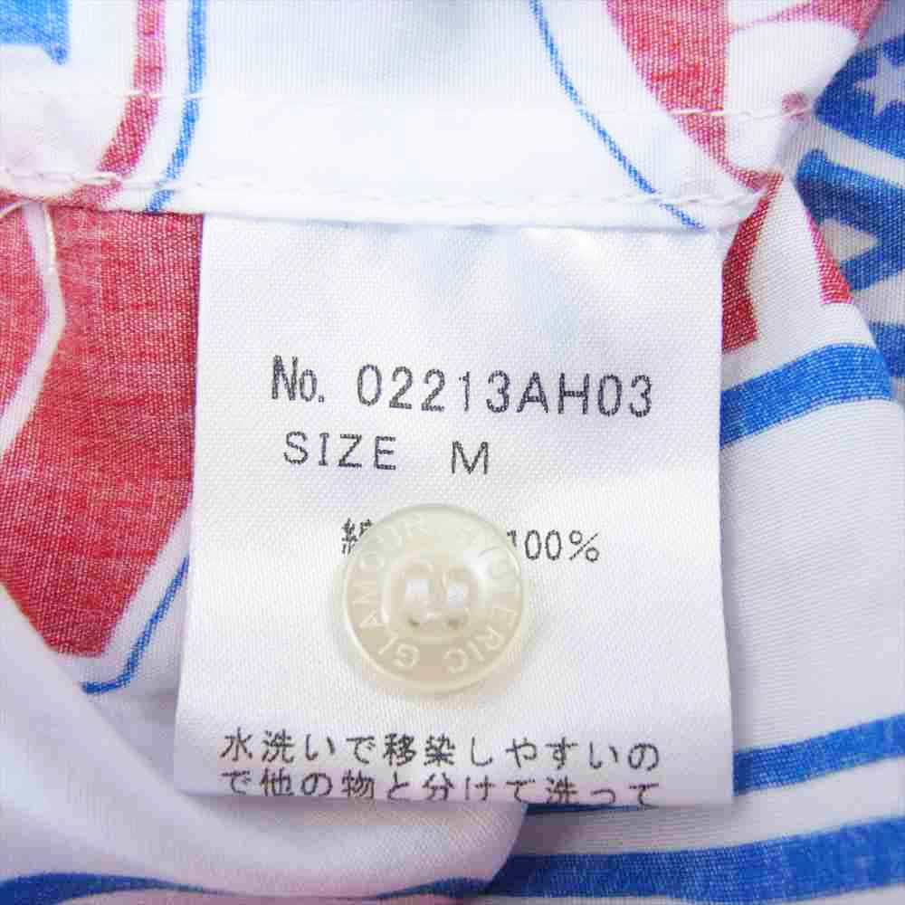 HYSTERIC GLAMOUR ヒステリックグラマー 02213AH03304 HYS LOVE IT柄 ショートカラー シャツ ホワイト系 M【美品】【中古】