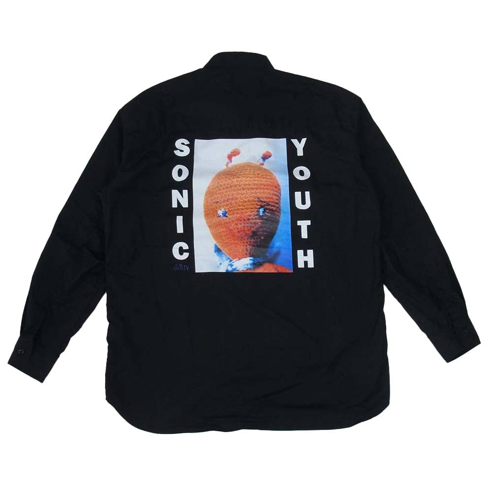 HYSTERIC GLAMOUR ヒステリックグラマー 02213AH05396 SONIC YOUTH DIRTY ソニックユース 4ポケット シャツ ブラック系 M【美品】【中古】