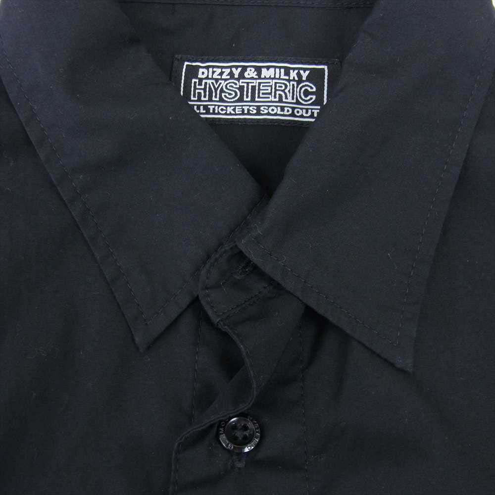 HYSTERIC GLAMOUR ヒステリックグラマー 02213AH05396 SONIC YOUTH DIRTY ソニックユース 4ポケット シャツ ブラック系 M【美品】【中古】