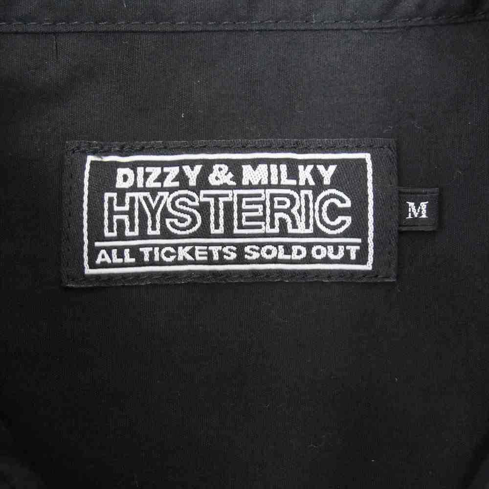 HYSTERIC GLAMOUR ヒステリックグラマー 02213AH05396 SONIC YOUTH DIRTY ソニックユース 4ポケット シャツ ブラック系 M【美品】【中古】