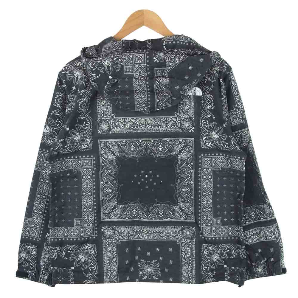 THE NORTH FACE ノースフェイス NP71535 NOVELTY COMPACT JACKET ノベルティ コンパクト ジャケット バンダナ ペイズリー 柄 RB バンダナリニューアルブラック S【新古品】【未使用】【中古】