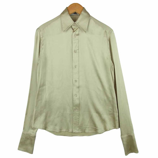 RALPH LAUREN ラルフローレン WMBKWOVS2C00153 ストレッチシルク 長袖 ブラウス 中国製 ゴールド系【中古】