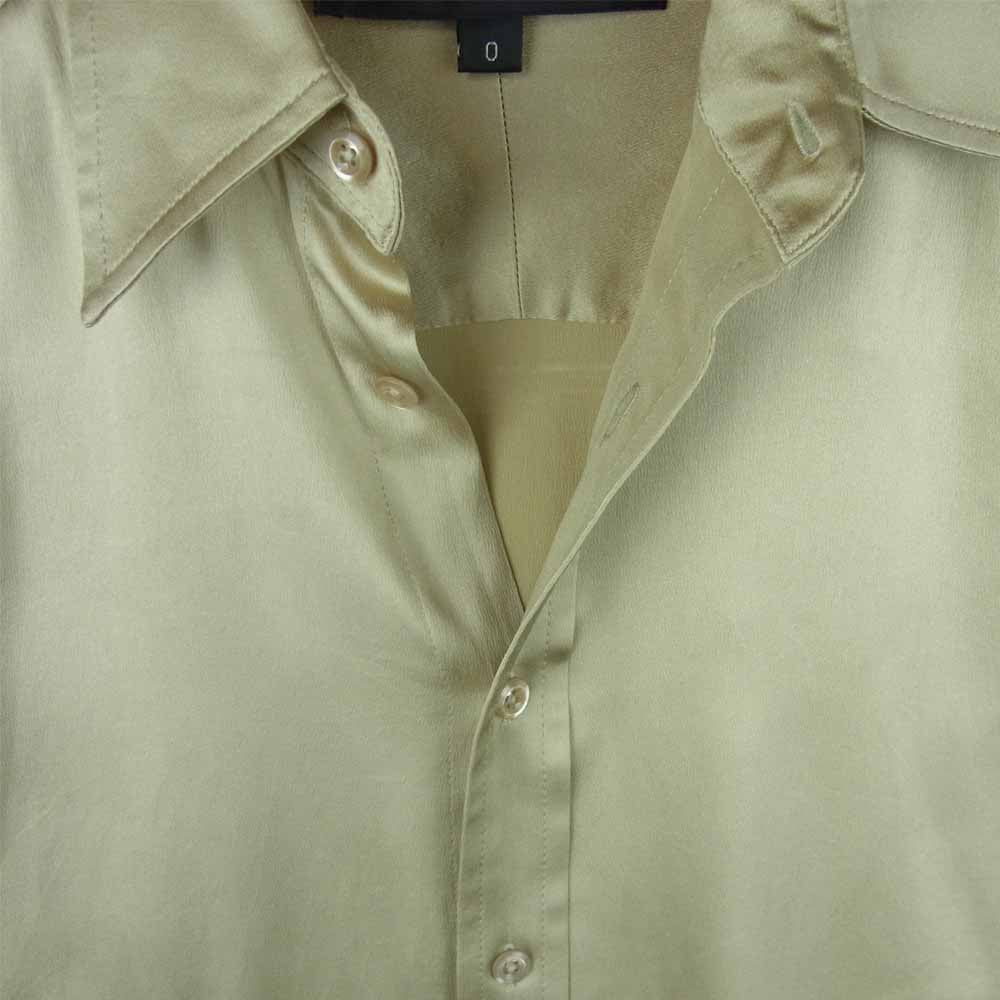 RALPH LAUREN ラルフローレン WMBKWOVS2C00153 ストレッチシルク 長袖 ブラウス 中国製 ゴールド系【中古】