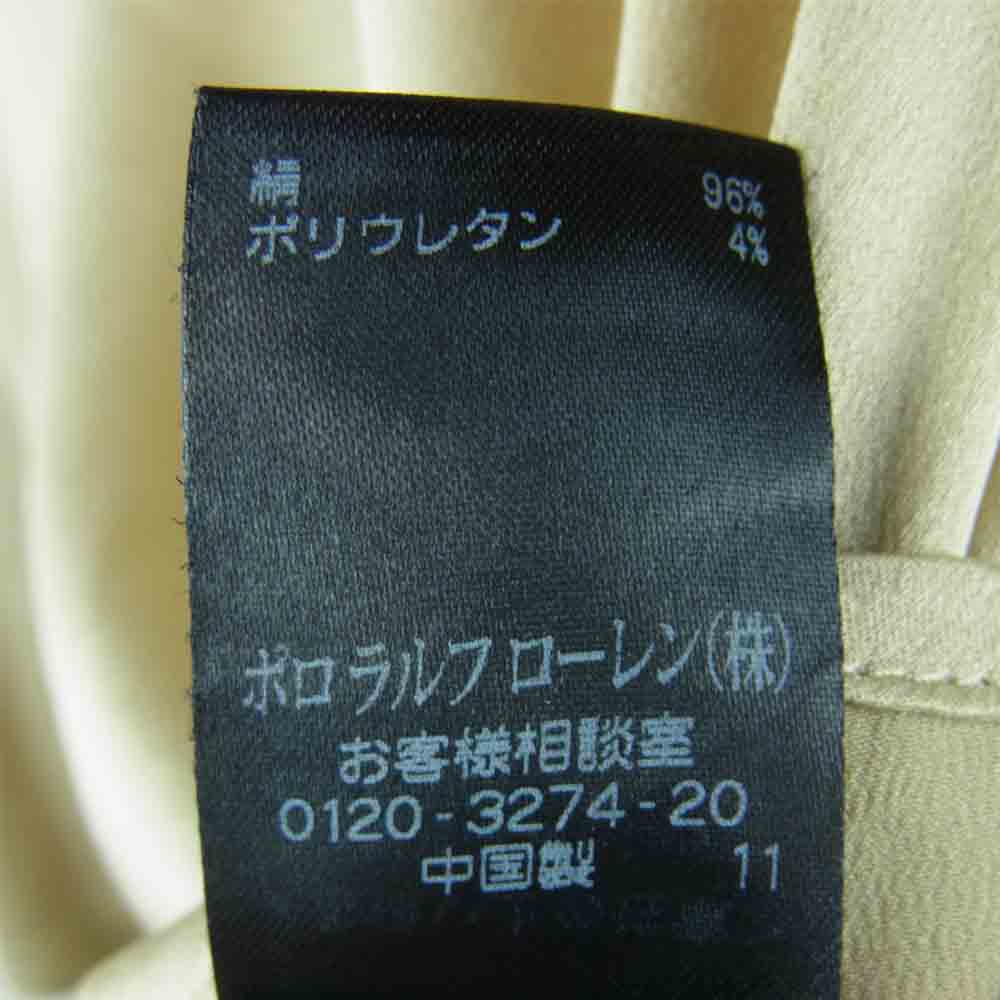 RALPH LAUREN ラルフローレン WMBKWOVS2C00153 ストレッチシルク 長袖 ブラウス 中国製 ゴールド系【中古】