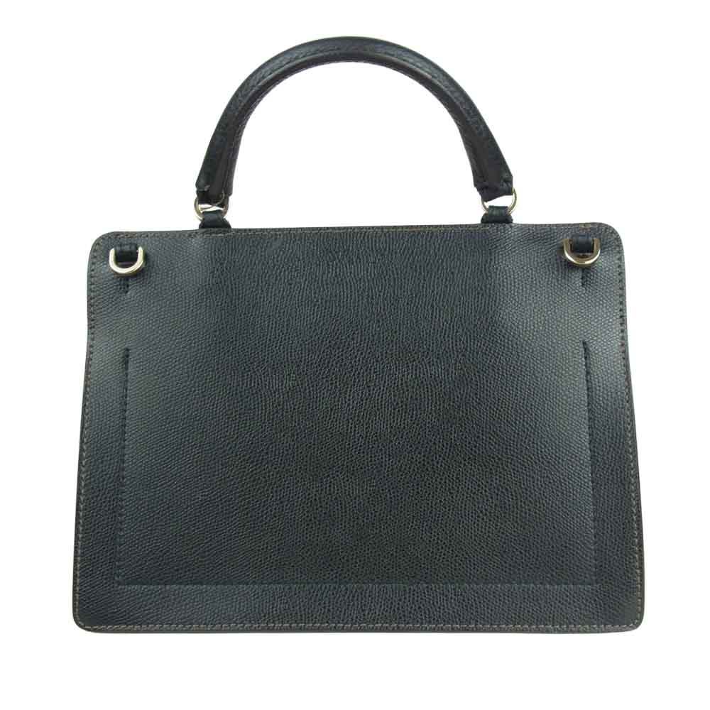 Furla フルラ 2way ハンドバッグ ブラック×ホワイト マルチカラー系【中古】
