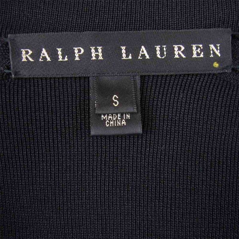 RALPH LAUREN ラルフローレン ソフト ライダース ジャケット コットン 中国製 ブラック系 S【中古】