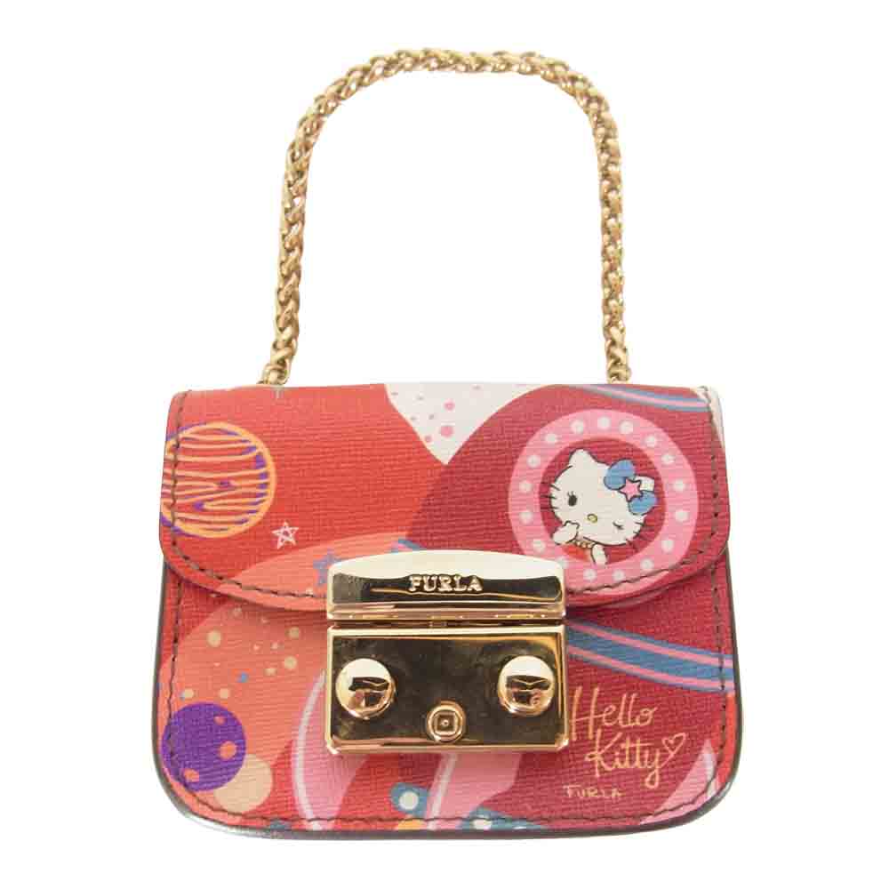 Furla フルラ ハローキティ ミニ ショルダー レッド系【中古 
