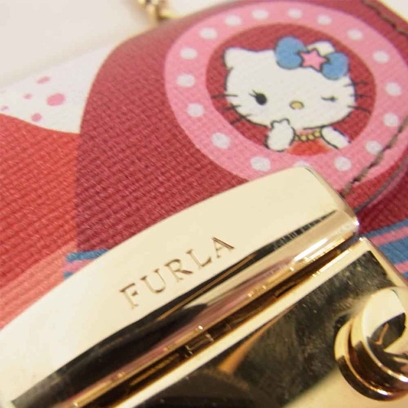 Furla フルラ ハローキティ ミニ ショルダー レッド系【中古】