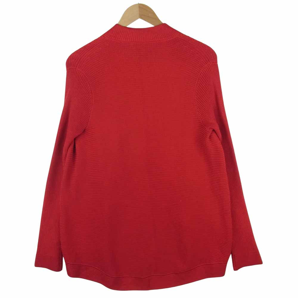 RALPH LAUREN ラルフローレン ブラックレーベル シルク100％ ドレープ ニット カーディガン レッド系 M【中古】