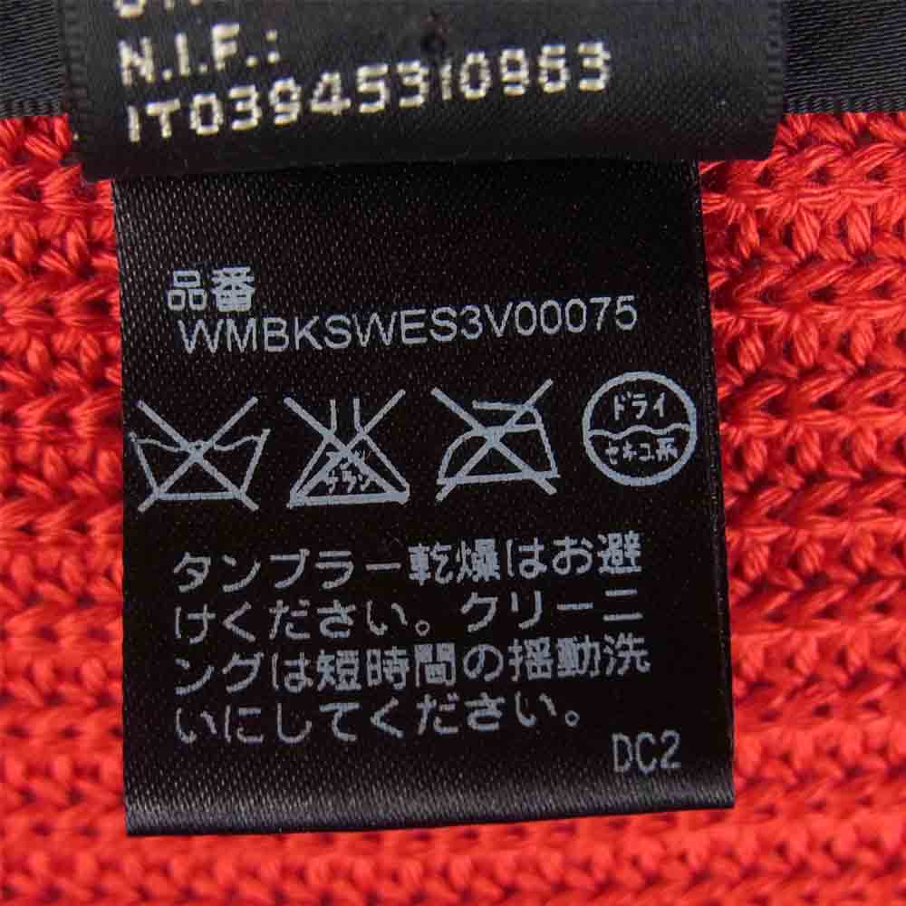 RALPH LAUREN ラルフローレン ブラックレーベル シルク100％ ドレープ ニット カーディガン レッド系 M【中古】
