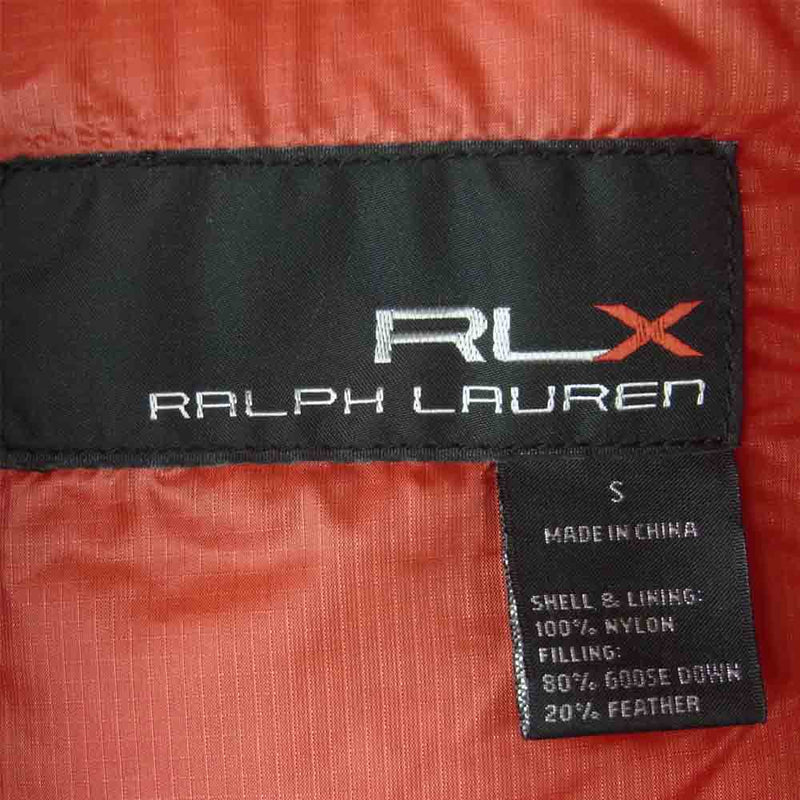 RALPH LAUREN ラルフローレン RLX ナイロン ダウン ベスト RN41381 LFJB 中国製 レッド系 S【中古】