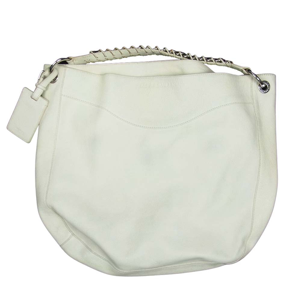 RALPH LAUREN ラルフローレン ボーボーバッグ ホワイト系【中古】