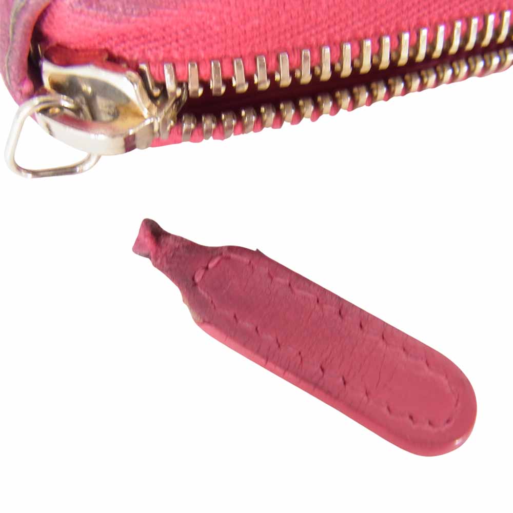 CHANEL シャネル マトラッセ ココマーク ラウンドファスナー ピンク系 表記無し【中古】