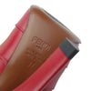 FENDI フェンディ ロココ アンクル ブーツ レッド系 37【極上美品】【中古】