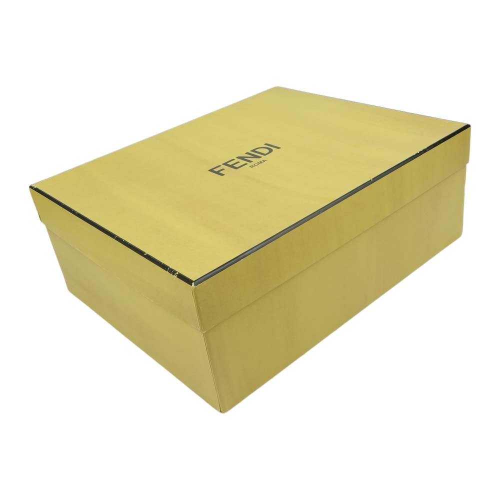 FENDI フェンディ ロココ アンクル ブーツ レッド系 37【極上美品】【中古】