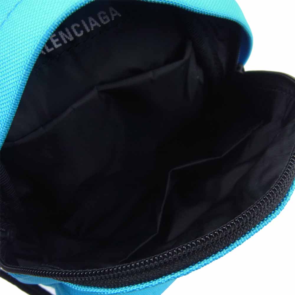 BALENCIAGA バレンシアガ 21SS 656060 OVERSIZED MINI BACKPACK ミニ バックパック ショルダー バッグ ライトブルー系【極上美品】【中古】