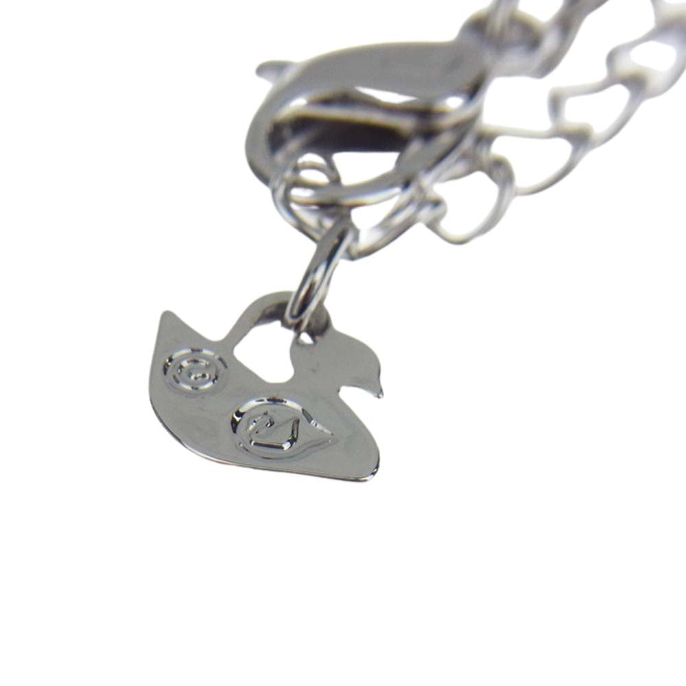 スワロフスキー ストーン スイング ネックレス シルバー系【美品】【中古】
