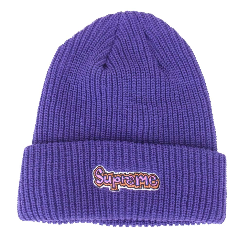 Supreme シュプリーム 21SS Gonz logo beanie ビーニー パープル系【美品】【中古】