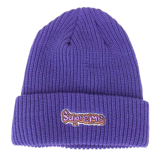 Supreme シュプリーム 21SS Gonz logo beanie ビーニー パープル系【美品】【中古】