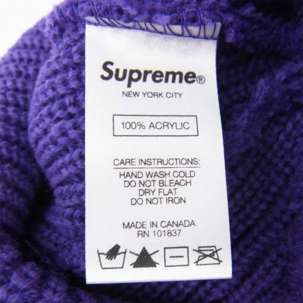 Supreme シュプリーム 21SS Gonz logo beanie ビーニー パープル系【美品】【中古】