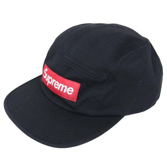 Supreme シュプリーム 17AW washed chino twill camp cap ブラック系【中古】