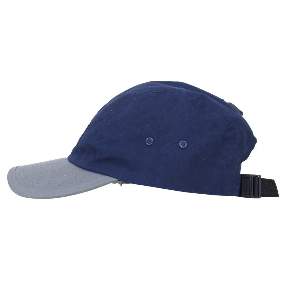 Supreme シュプリーム 21AW waxed cotton camp cap ネイビー系【美品】【中古】