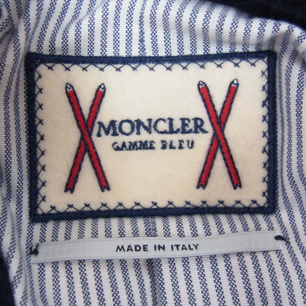 MONCLER モンクレール GAMME BLEU ガムブルー 国内正規品 GIACCONE ダウン ジャケット Pコート ネイビー系 1【中古】