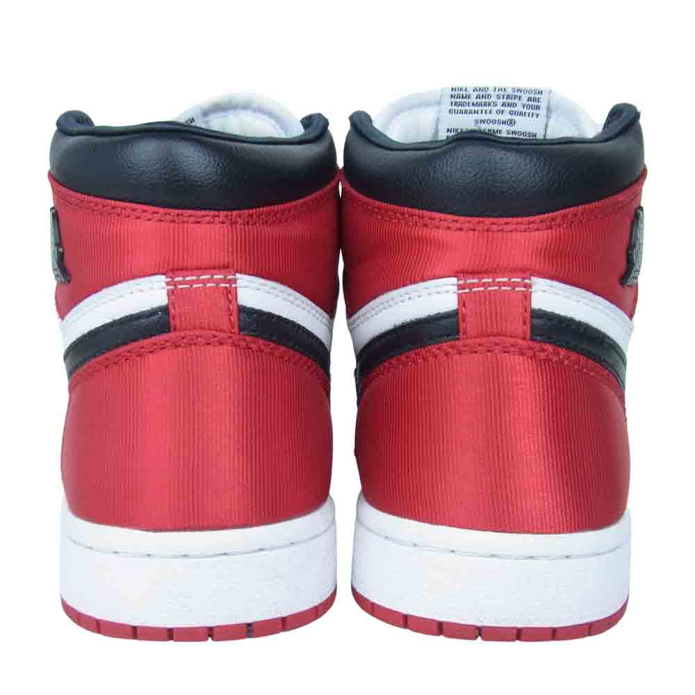 NIKE ナイキ CD0461-016  WMNS AIR JORDAN 1 HIGH OG SATIN BLACK TOE ウィメンズ エアジョーダン ワン ハイ 23.5cm【中古】