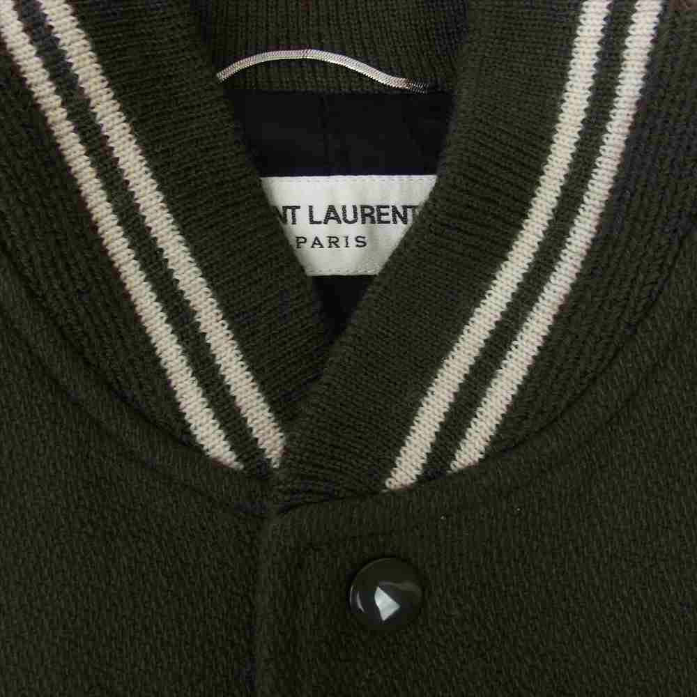 SAINT LAURENT サンローラン 354718 Y213Q  Teddy Jacket ウール テディ ジャケット  カーキ系 46【中古】