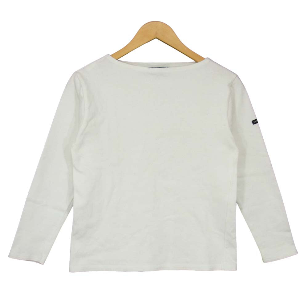 SAINT JAMES セントジェームス OUESSANT ウエッソン 長袖Tシャツ 無地 白 ホワイト系 XXS【中古】