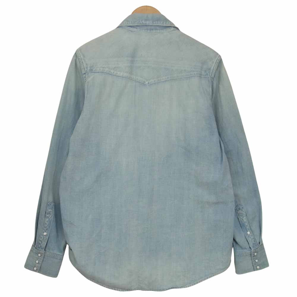 VISVIM ビズビム 16AW 0116205007002 SOCIAL SCULPTURE SHIRT DAMAGED ソーシャルスカルプチャー デニム シャツ ライトブルー系 3【中古】