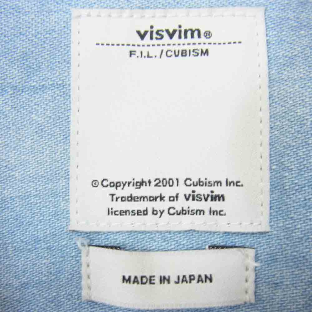 VISVIM ビズビム 16AW 0116205007002 SOCIAL SCULPTURE SHIRT DAMAGED ソーシャルスカルプチャー デニム シャツ ライトブルー系 3【中古】