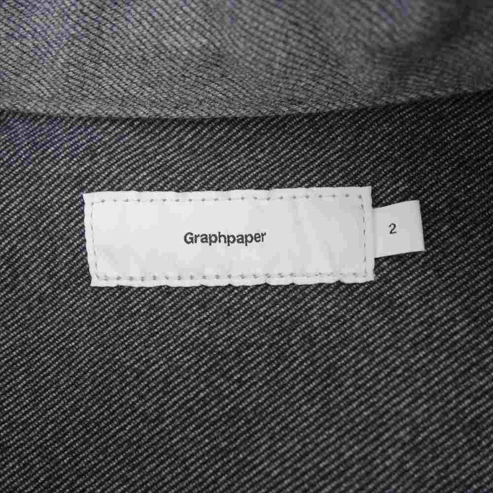 GRAPHPAPER グラフペーパー 21AW GM204-30234B Colorfast Denim Blouson カラーファスト デニム ブルゾン グレー系 2【新古品】【未使用】【中古】