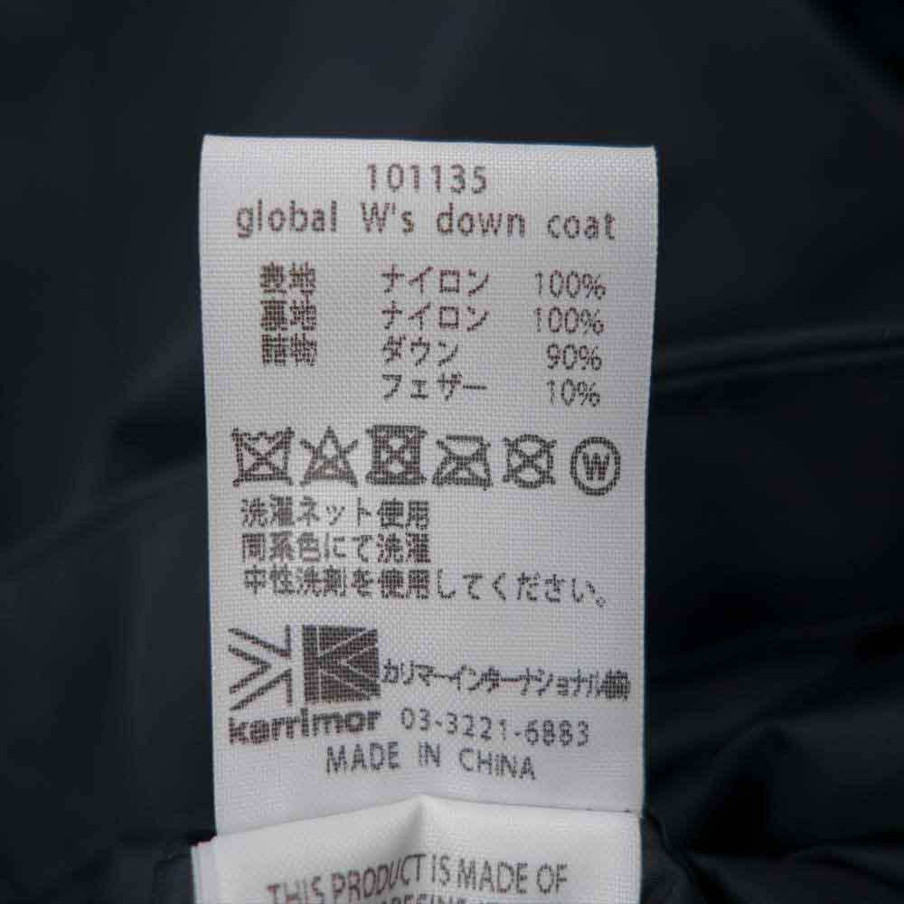 Karrimor カリマー 101135-9000 global w's down coat グローバル ダウン コート ブラック系 L【新古品】【未使用】【中古】