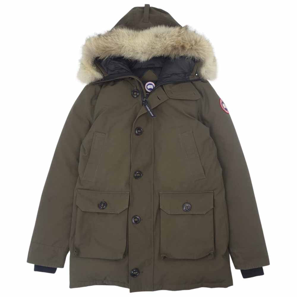 CANADA GOOSE カナダグース 2300JM R グリフィンタグ BROOKFIELD PARKA ブルックフィールドパーカ ダウン コート オリーブ系 L【中古】